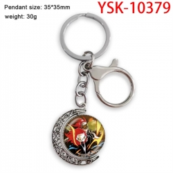 Bleach Anime double-sided crystal rotating gemstone keychain pendant price for 5 pcs
