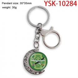 One Piece Anime double-sided crystal rotating gemstone keychain pendant price for 5 pcs