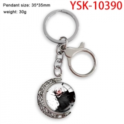 Tokyo GhoulAnime double-sided crystal rotating gemstone keychain pendant price for 5 pcs