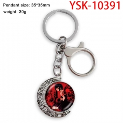 Tokyo GhoulAnime double-sided crystal rotating gemstone keychain pendant price for 5 pcs
