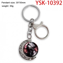Tokyo GhoulAnime double-sided crystal rotating gemstone keychain pendant price for 5 pcs