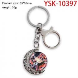 Tokyo GhoulAnime double-sided crystal rotating gemstone keychain pendant price for 5 pcs