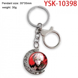 Tokyo GhoulAnime double-sided crystal rotating gemstone keychain pendant price for 5 pcs