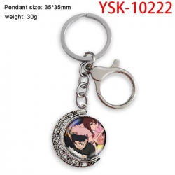 DANDADAN Anime double-sided crystal rotating gemstone keychain pendant price for 5 pcs