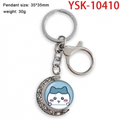 Chiikawa Anime double-sided crystal rotating gemstone keychain pendant price for 5 pcs