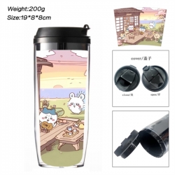 Chiikawa Anime double-layer insulated water bottle and cup 350ML