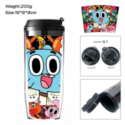 The Amazing World of Gumball Anime double-layer insulated water bottle and cup 350ML