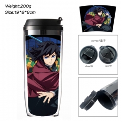 Demon Slayer Kimets Anime double-layer insulated water bottle and cup 350ML