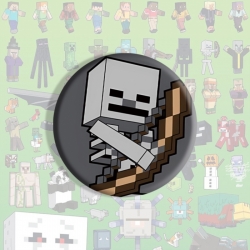 Minecraft Anime tinplate brooch badge price for 5 pcs