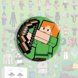 Minecraft Anime tinplate brooch badge price for 5 pcs