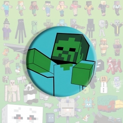 Minecraft Anime tinplate brooch badge price for 5 pcs