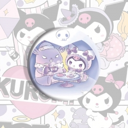 Kuromi Anime tinplate brooch badge price for 5 pcs