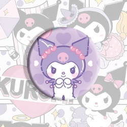 Kuromi Anime tinplate brooch badge price for 5 pcs
