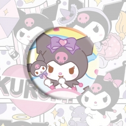 Kuromi Anime tinplate brooch badge price for 5 pcs
