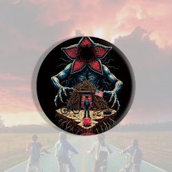 Stranger Things Anime tinplate brooch badge price for 5 pcs