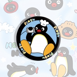 Pingu Anime tinplate brooch badge price for 5 pcs