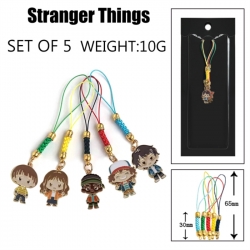 Stranger Things Anime peripheral color drip alloy pendant set a set of 5