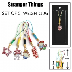 Stranger Things Anime peripheral color drip alloy pendant set a set of 5