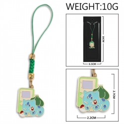 Pokemon Anime peripheral colorful drip oil alloy machine rope pendant price for 5 pcs