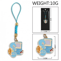 Pokemon Anime peripheral colorful drip oil alloy machine rope pendant price for 5 pcs