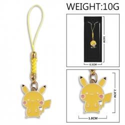 Pokemon Anime peripheral colorful drip oil alloy machine rope pendant price for 5 pcs
