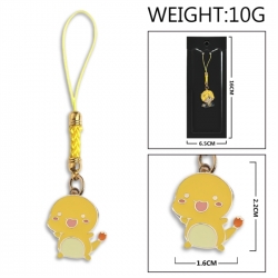 Pokemon Anime peripheral colorful drip oil alloy machine rope pendant price for 5 pcs