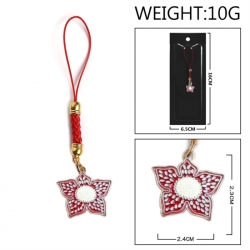 Stranger Things Anime peripheral colorful drip oil alloy machine rope pendant price for 5 pcs