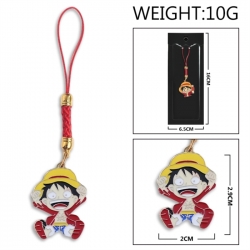 One Piece Anime peripheral colorful drip oil alloy machine rope pendant price for 5 pcs