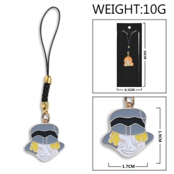 One Piece Anime peripheral colorful drip oil alloy machine rope pendant price for 5 pcs