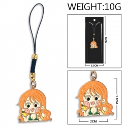 One Piece Anime peripheral colorful drip oil alloy machine rope pendant price for 5 pcs