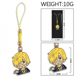 One Piece Anime peripheral colorful drip oil alloy machine rope pendant price for 5 pcs