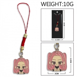 K-Pop:Demon Hunters Anime peripheral colorful drip oil alloy machine rope pendant price for 5 pcs
