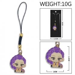 K-Pop:Demon Hunters Anime peripheral colorful drip oil alloy machine rope pendant price for 5 pcs