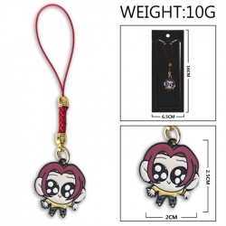 K-Pop:Demon Hunters Anime peripheral colorful drip oil alloy machine rope pendant price for 5 pcs
