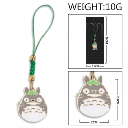 TOTORO Anime peripheral colorful drip oil alloy machine rope pendant price for 5 pcs