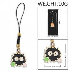 TOTORO Anime peripheral colorful drip oil alloy machine rope pendant price for 5 pcs