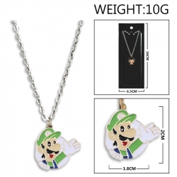 Super Mario Anime peripheral colorful drip oil alloy necklace price for 5 pcs