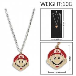 Super Mario Anime peripheral colorful drip oil alloy necklace price for 5 pcs
