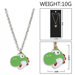 Super Mario Anime peripheral colorful drip oil alloy necklace price for 5 pcs