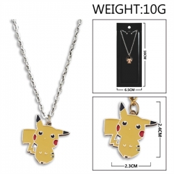 Pokemon Anime peripheral colorful drip oil alloy necklace price for 5 pcs