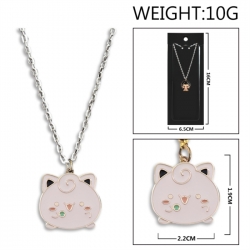 Pokemon Anime peripheral colorful drip oil alloy necklace price for 5 pcs