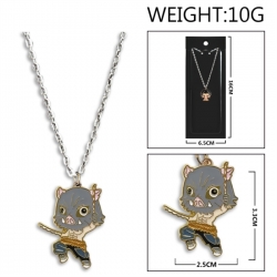 Demon Slayer Kimets Anime peripheral colorful drip oil alloy necklace price for 5 pcs
