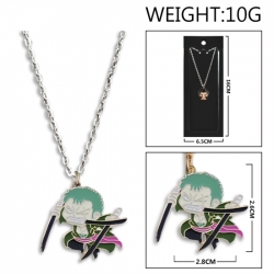 One Piece Anime peripheral colorful drip oil alloy necklace price for 5 pcs