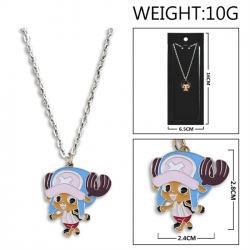 One Piece Anime peripheral colorful drip oil alloy necklace price for 5 pcs
