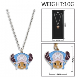 One Piece Anime peripheral colorful drip oil alloy necklace price for 5 pcs