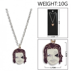 One Piece Anime peripheral colorful drip oil alloy necklace price for 5 pcs
