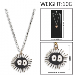 TOTORO Anime peripheral colorful drip oil alloy necklace price for 5 pcs