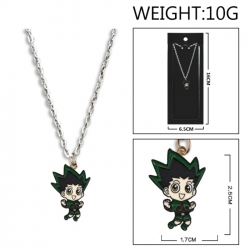 HunterXHunter Anime peripheral colorful drip oil alloy necklace price for 5 pcs