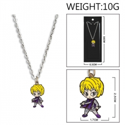 HunterXHunter Anime peripheral colorful drip oil alloy necklace price for 5 pcs