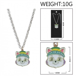 PAW Patrol Anime peripheral colorful drip oil alloy necklace price for 5 pcs